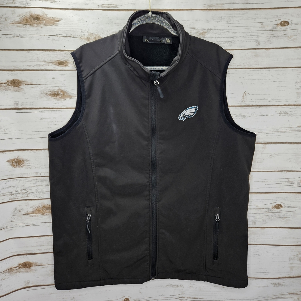 Dunbrooke NFL Philadelphia Eagles Softshell Full-Zip Vest Size XL
